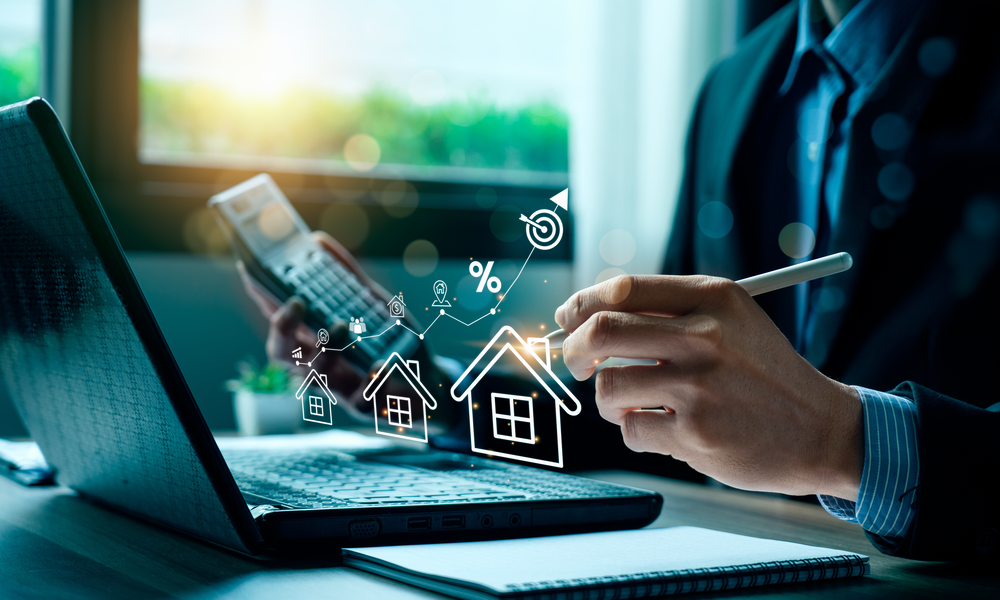 Investor researching pre-foreclosures and tax sale properties in Texas